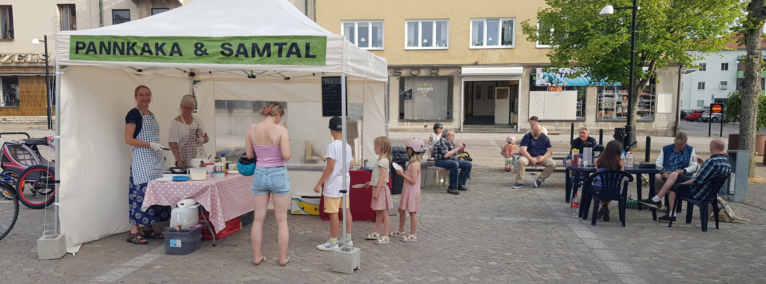 Pannkaka&Samtal på torget